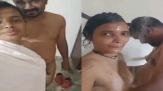 சவுத் இந்தியன் நியூ தம்பதி ஸ்டார்ட்டுப் போர் குளியலறை…